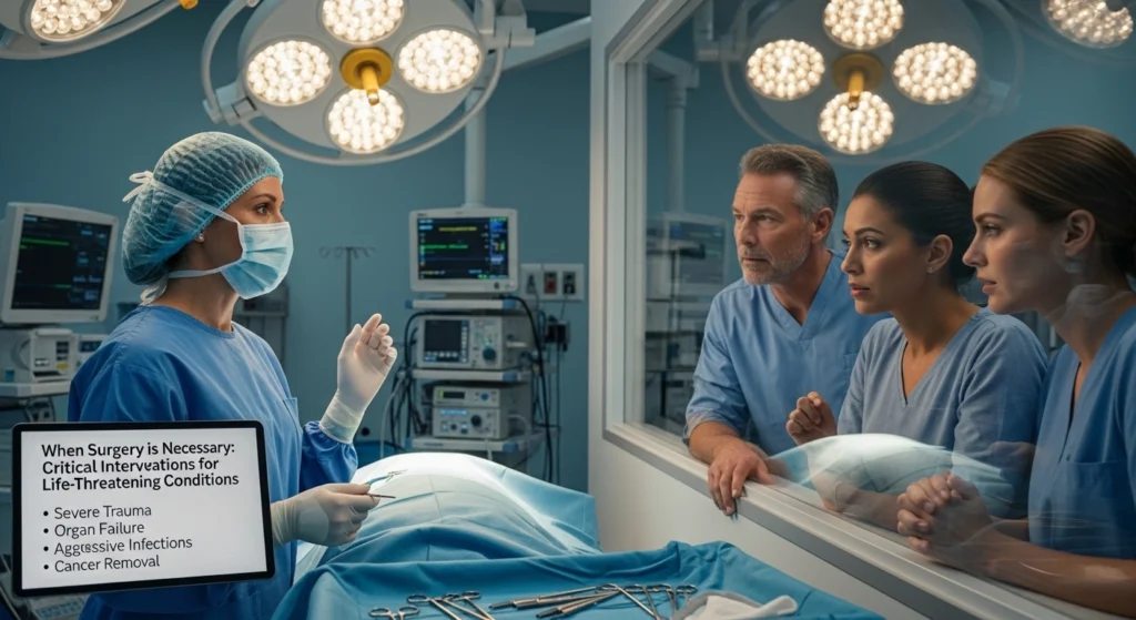  When is surgery necessary?