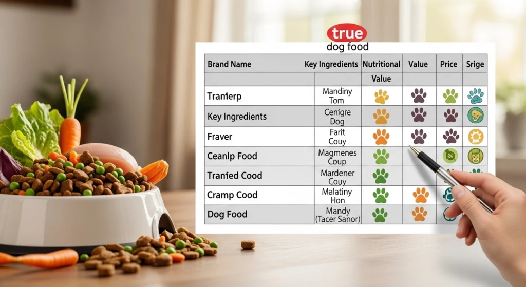 Comparing Different True Dog Food Brands