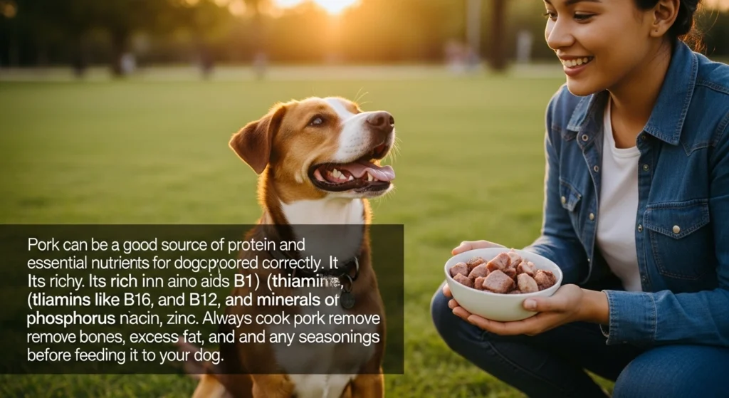 Why is pork good for dogs?