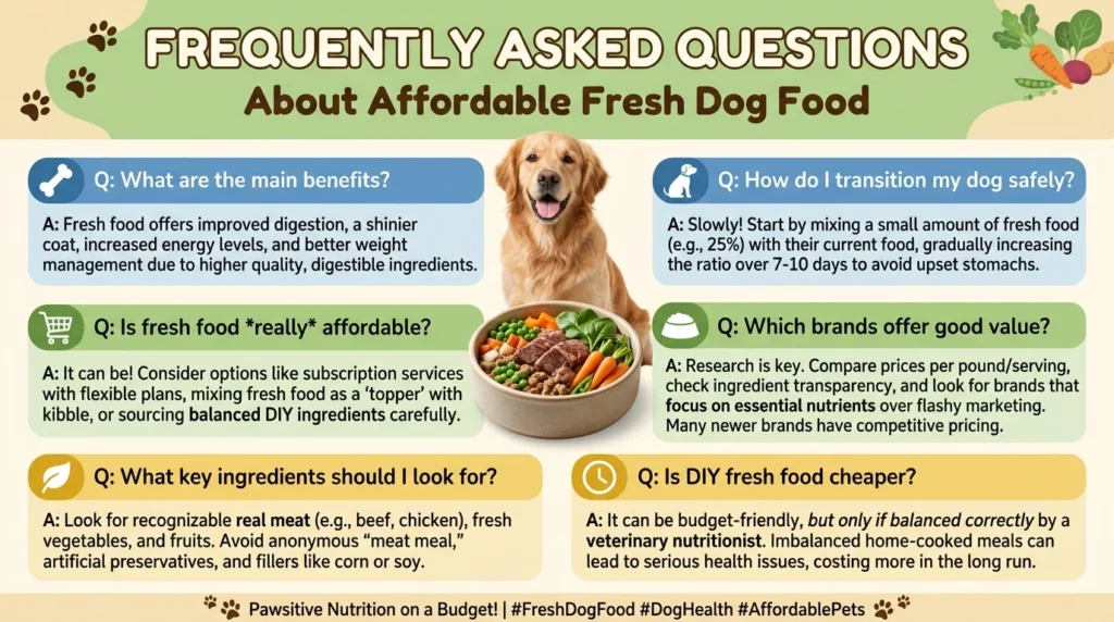 Affordable fresh dog food FAQs 202605150951