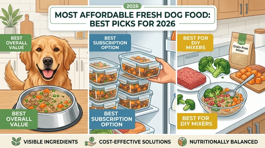 most affordable fresh dog food options for budget-conscious dog owners 2026