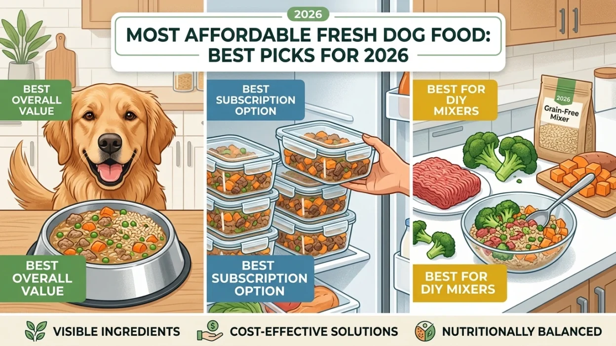 most affordable fresh dog food options for budget-conscious dog owners 2026