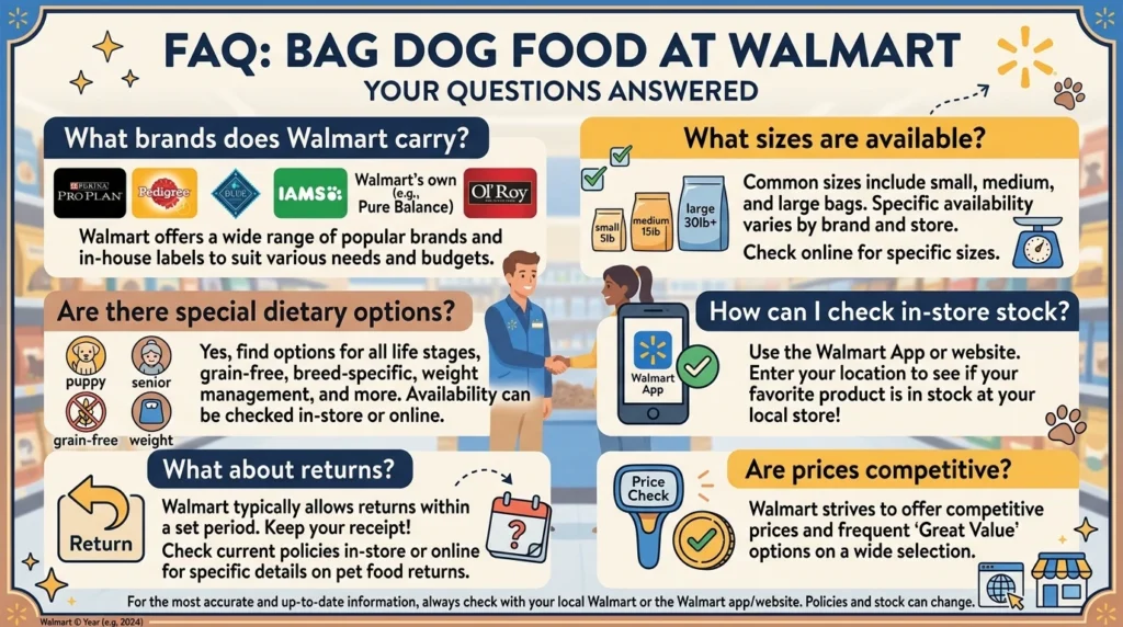 Bag Dog Food Walmart FAQ 202605170954