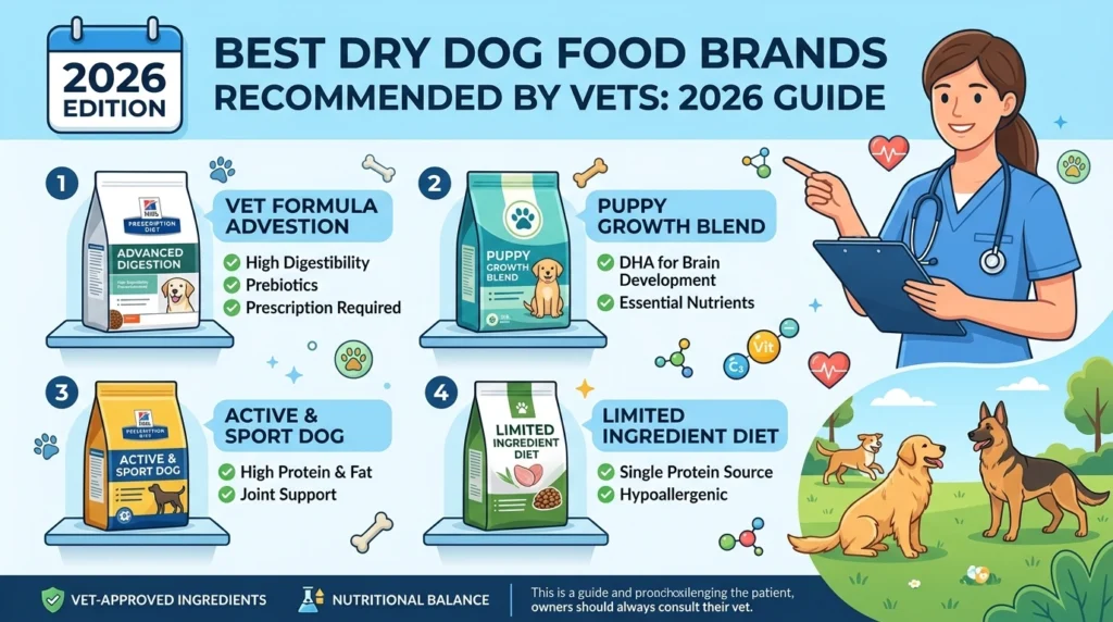 best dry dog food brands recommended by vets 2026 complete guide