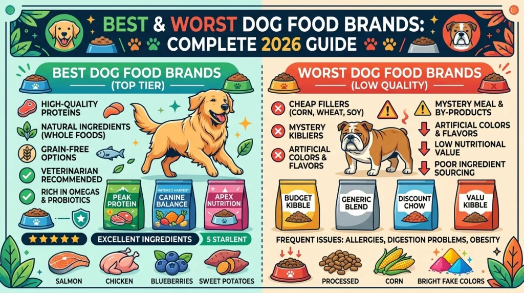 best and worst dog food brands comparison guide 2026