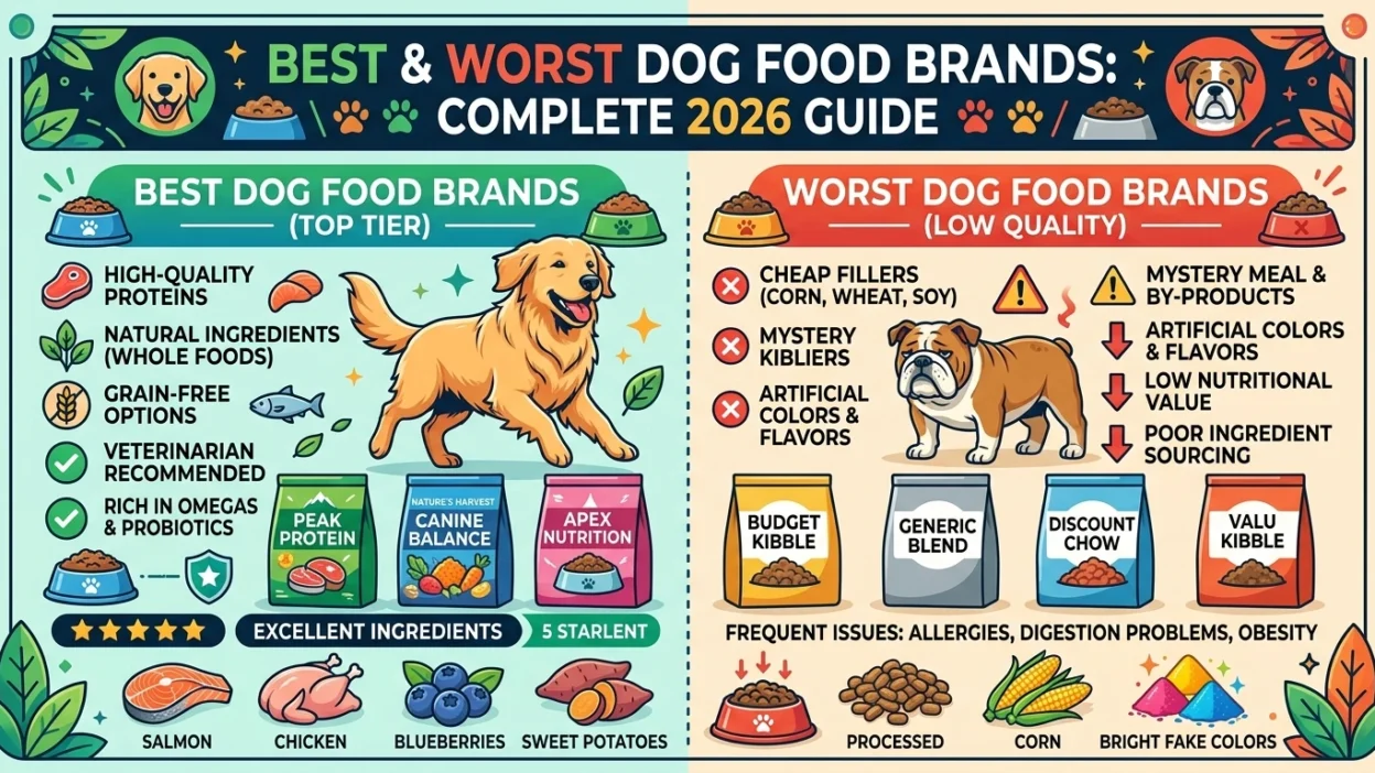 best and worst dog food brands comparison guide 2026