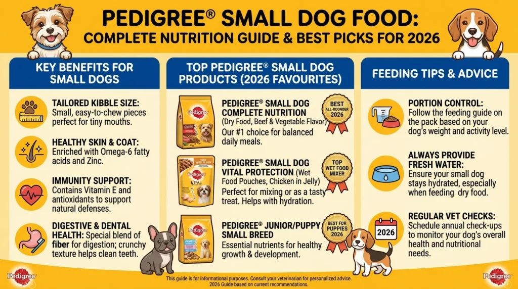 dog food pedigree small dog complete guide 2026