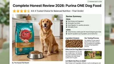 dog food purina one complete honest review 2026