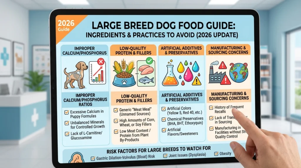 dog food brands to avoid for large breeds warning guide 2026