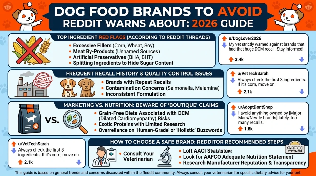 dog food brands to avoid reddit community warnings 2026