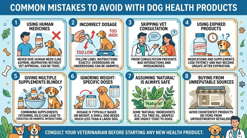 Dog health products mistakes 202605181026