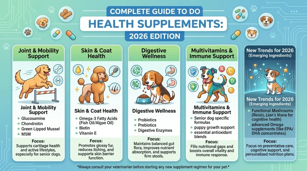 dogs health supplements complete guide 2026