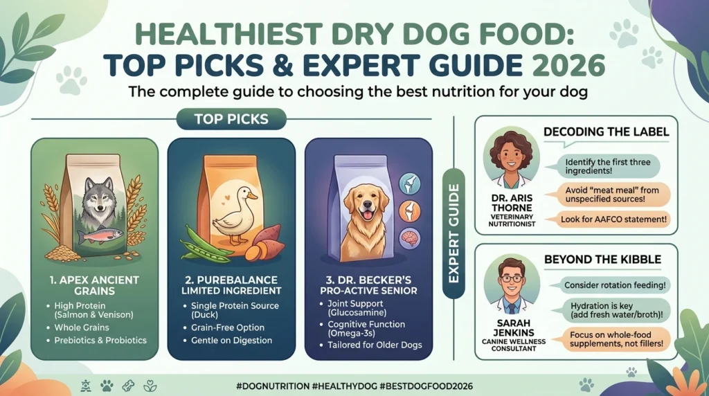 healthiest dry dog food bowl with chicken and vegetables