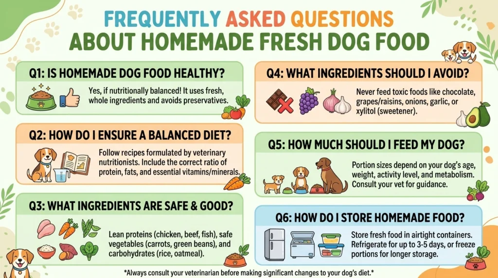 Homemade Dog Food Fresh FAQ 202605141304