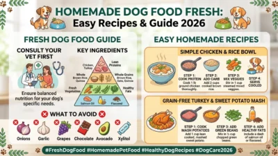 homemade dog food fresh chicken and vegetables recipe for healthy dogs