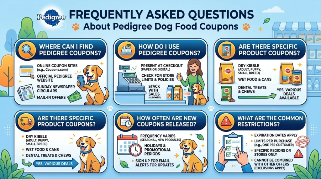 Pedigree Dog Food Coupons FAQ 202605121233