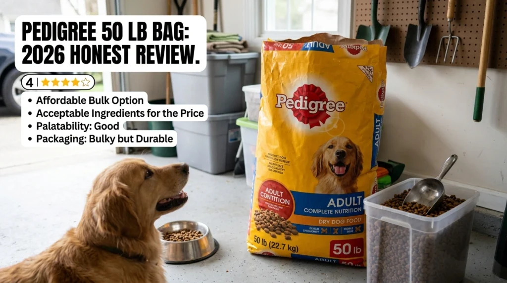 pedigree dry dog food 50 lb bag honest review buying guide 2026