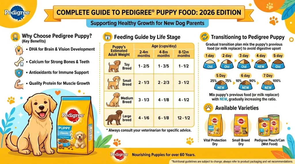 Pedigree Puppy Food Guide 202605111051