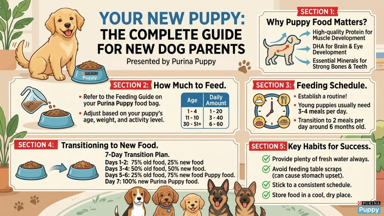 purina puppy dog food complete guide for new dog parents