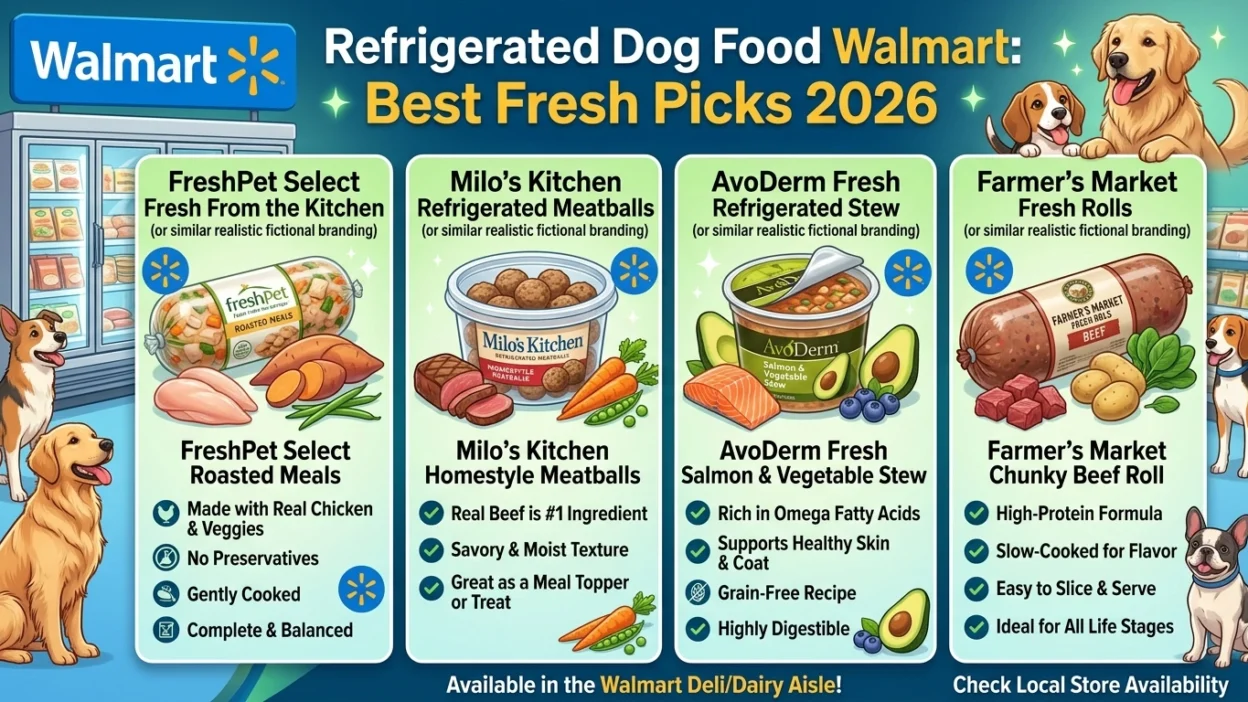 refrigerated dog food walmart freshpet fresh options for dogs 2026