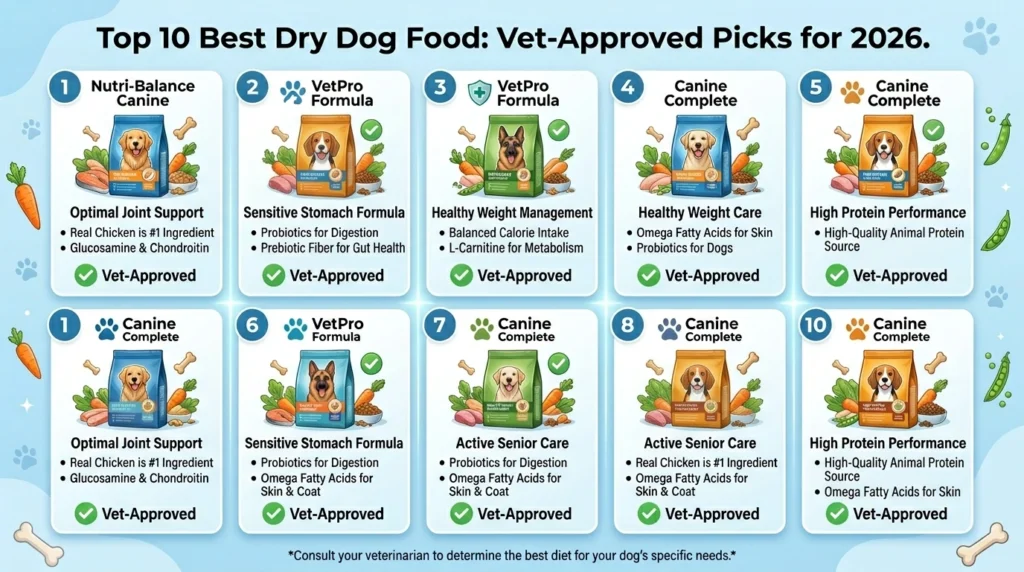 top 10 best dry dog food brands 2026 vet recommended picks