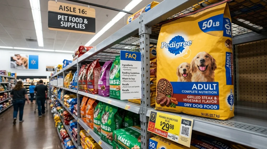 Walmart Pedigree Dog Food FAQ 202605131005