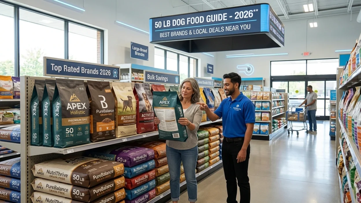 50 lb dog food near me large bag of premium dog food at pet store