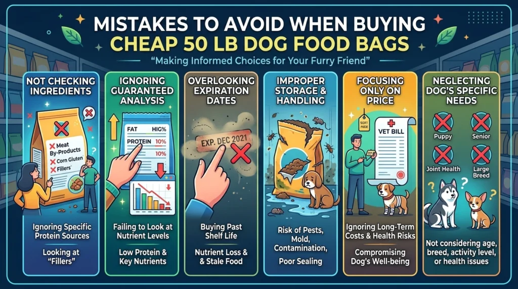 Mistakes to Avoid When Buying Cheap 50 lb Dog Food Bags
