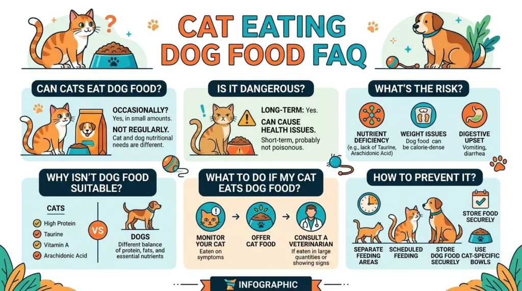 Cat Eating Dog Food FAQ