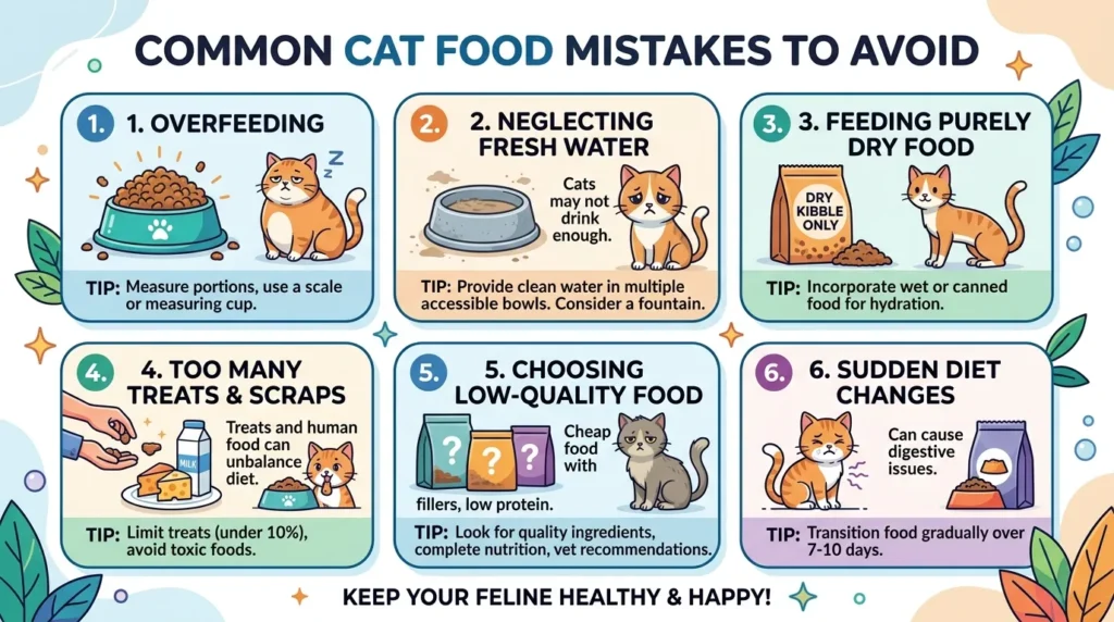 Common Cat Food Mistakes to Avoid