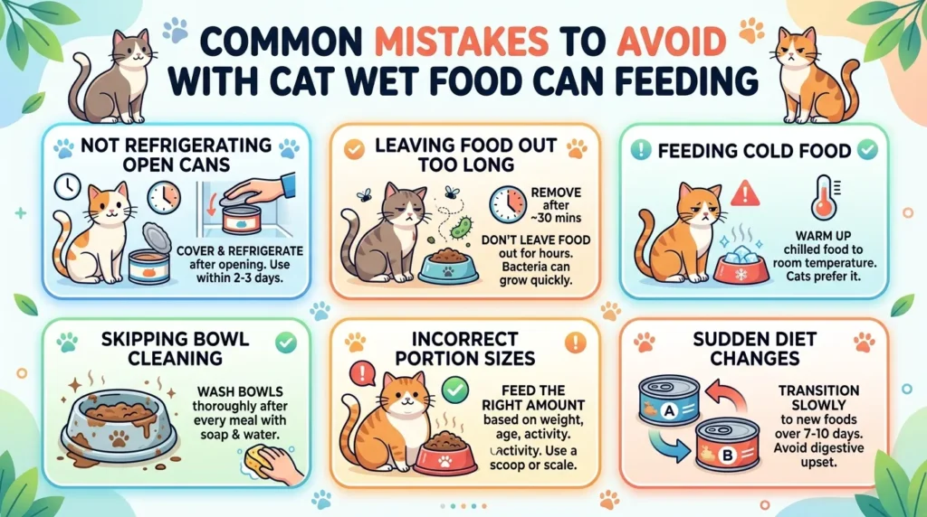 Common Mistakes to Avoid With Cat Wet Food Can Feeding