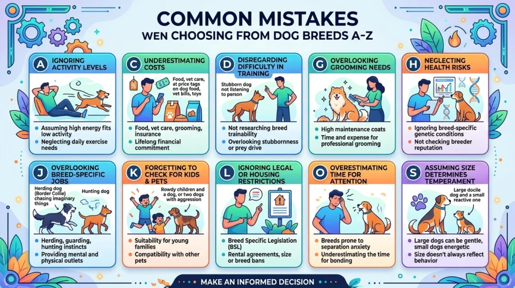 Common Mistakes When Choosing From Dog Breeds A-Z