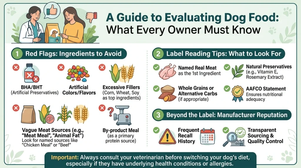 Dog food brands to avoid warning signs on ingredient label