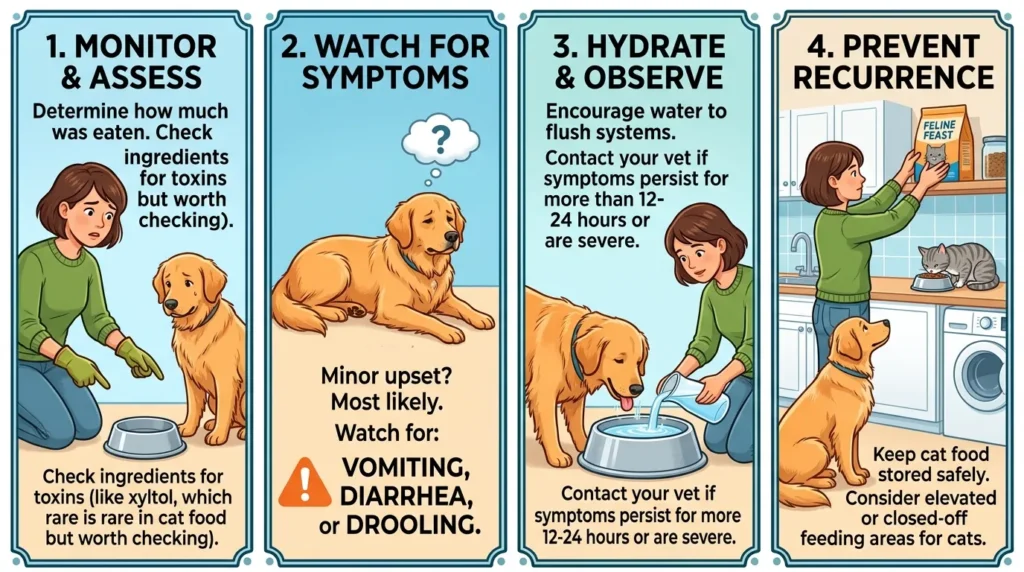 What to Do If Your Dog Ate Cat Food