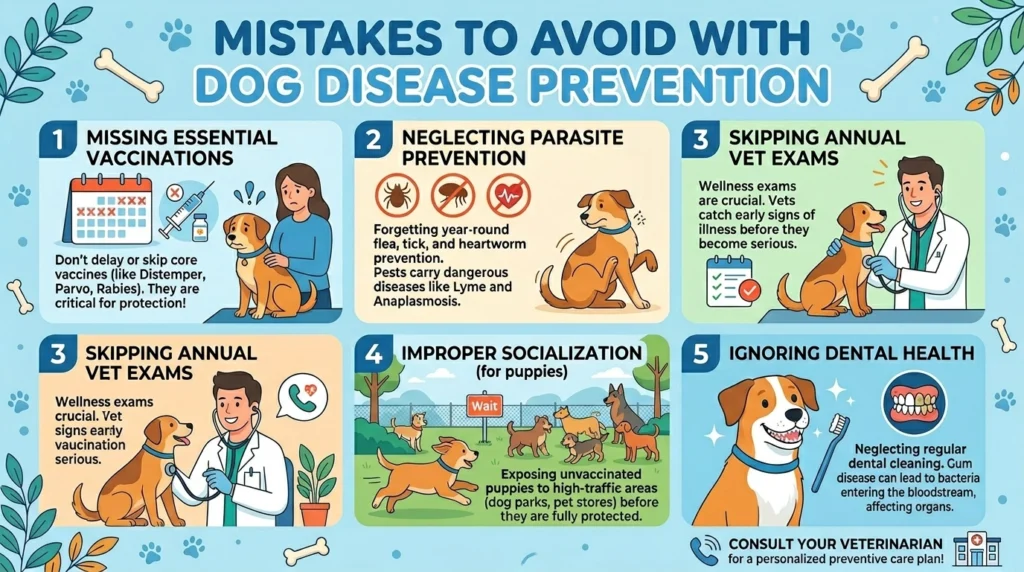 Mistakes to Avoid With Dog Disease Prevention