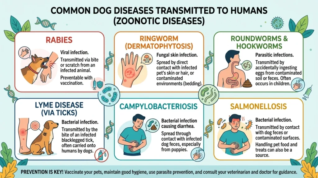 The Most Common Dog Diseases Transmitted to Humans