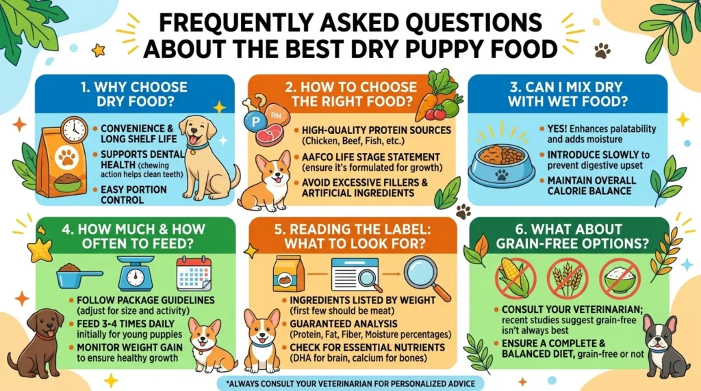 Frequently Asked Questions About the Best Dry Puppy Food