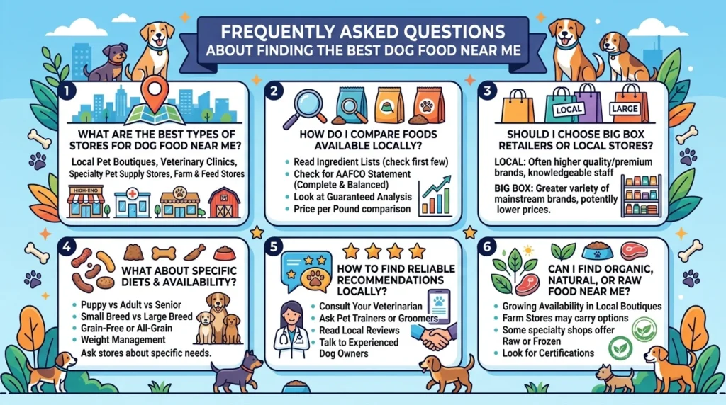Frequently Asked Questions About Finding the Best Dog Food Near Me