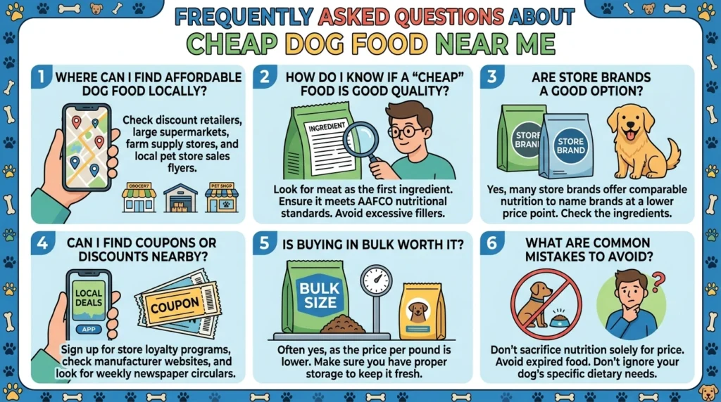 Frequently Asked Questions About Cheap Dog Food Near Me