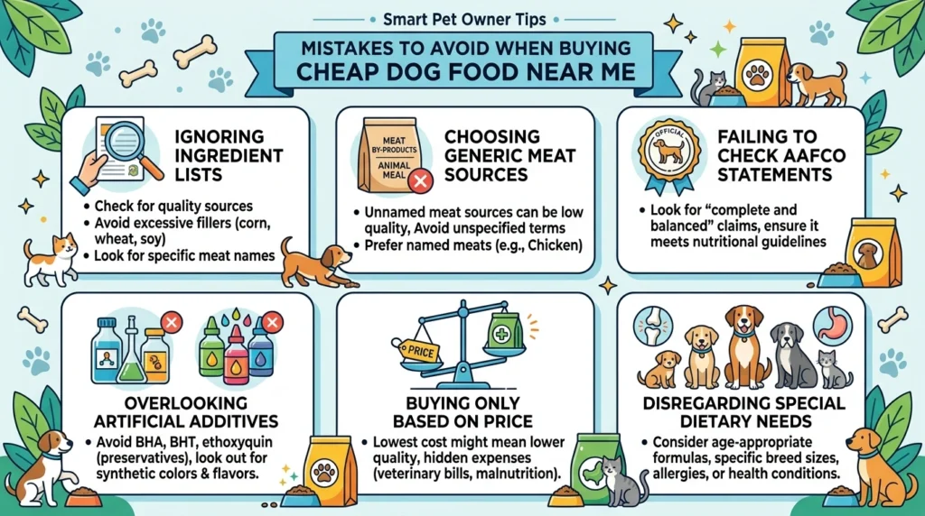 Mistakes to Avoid When Buying Cheap Dog Food Near Me
