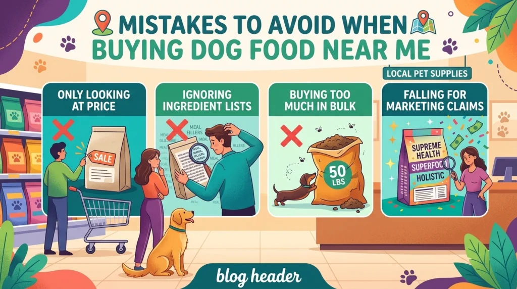 Mistakes to Avoid When Buying Dog Food Near Me