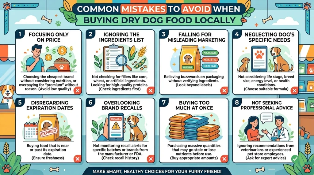Common Mistakes to Avoid When Buying Dry Dog Food Locally