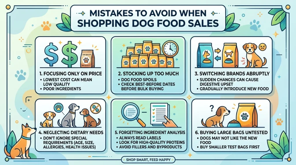 Mistakes to Avoid When Shopping Dog Food Sales
