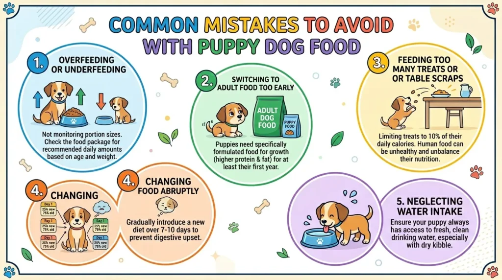 Common Mistakes to Avoid With Puppy Dog Food