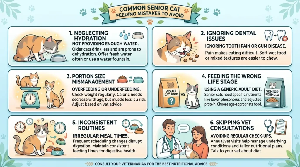 Common Senior Cat Feeding Mistakes to Avoid