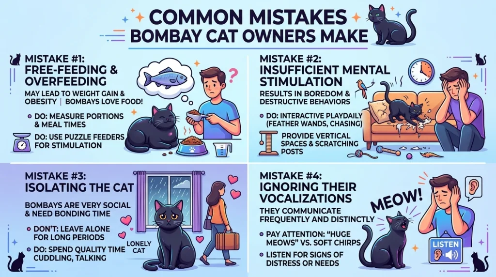 Common Mistakes Bombay Cat Owners Make