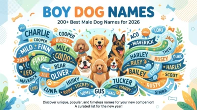 Boy Dog Names: 200+ Best Male Dog Names for 2026