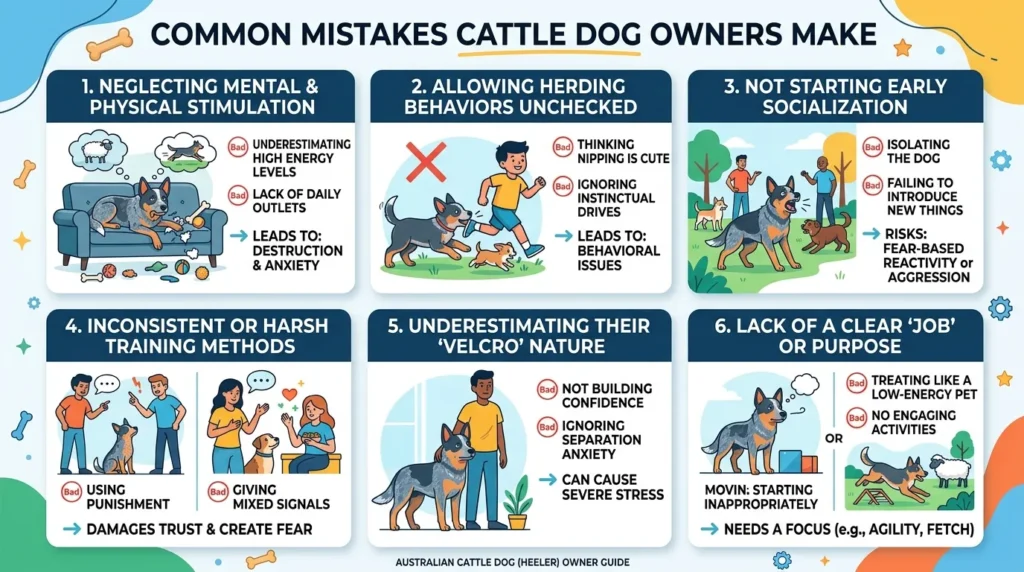 Common Mistakes Cattle Dog Owners Make