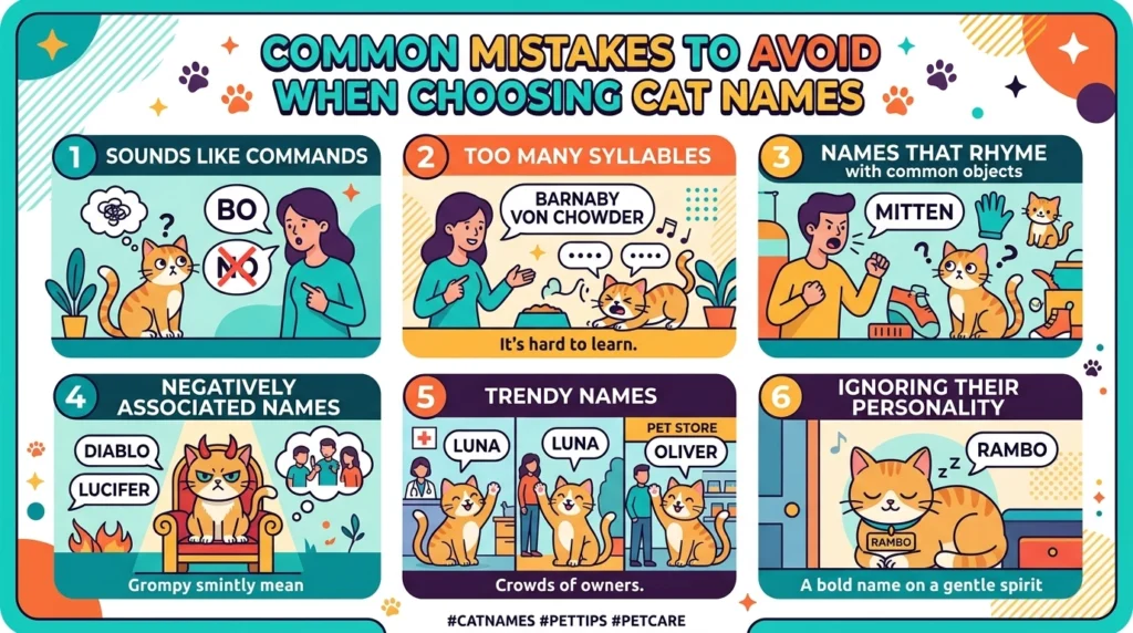 Common Mistakes to Avoid When Choosing Cat Names