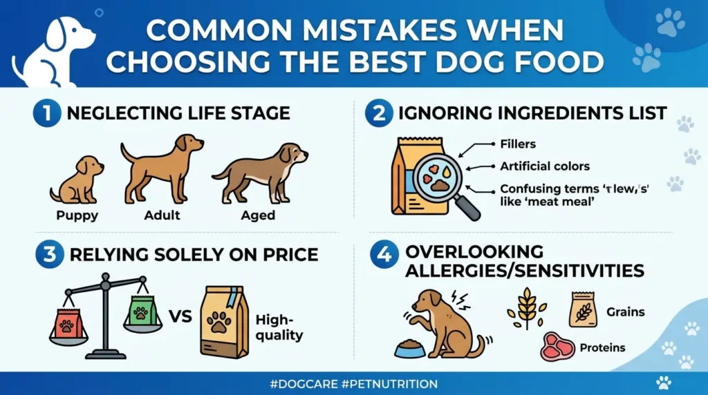 Common Mistakes When Choosing the Best Dog Food